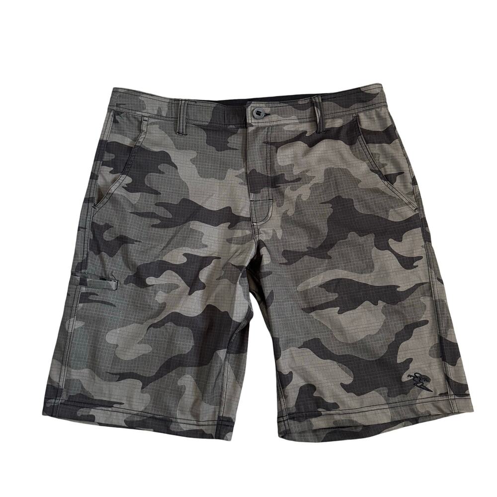 Dahui Hybrid Collection Mens 36×10 Board Shorts Green Camouflage Surf Beach